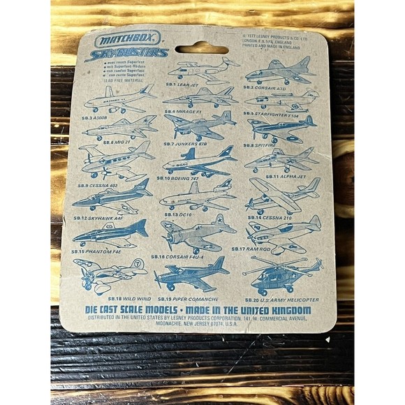 NEW Matchbox SB-19 Piper Commanche Die Cast Airplane (Lesney, UK) Sealed MINT - Picture 5 of 6